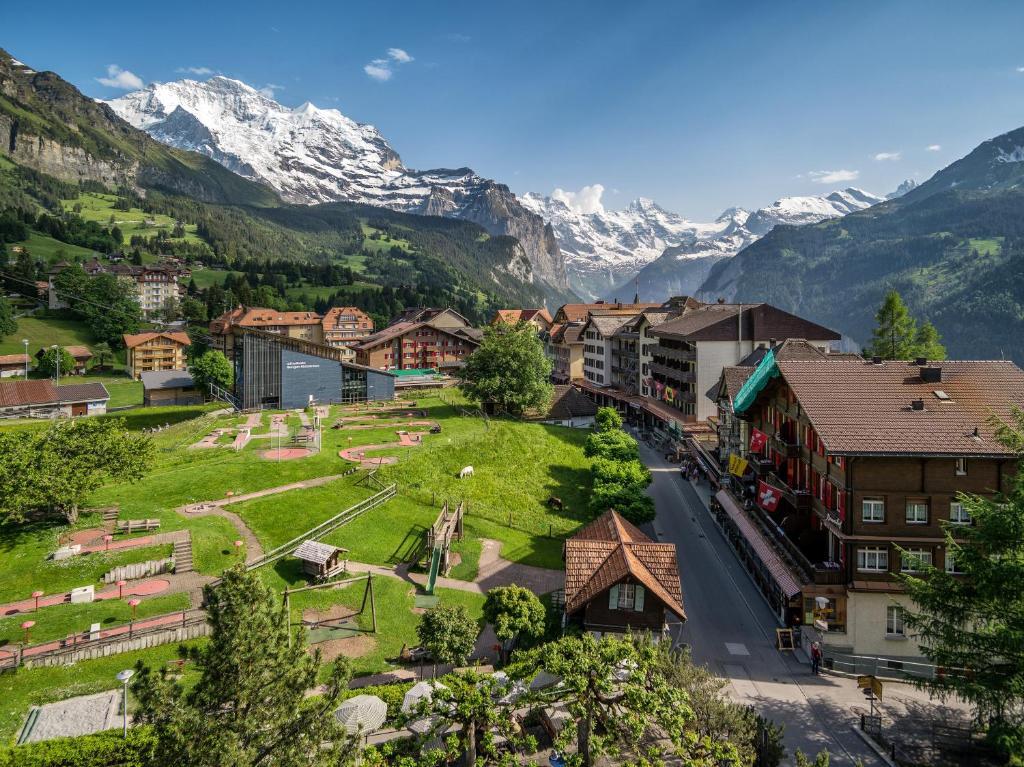 Hotel Schoenegg Wengen Chambre photo